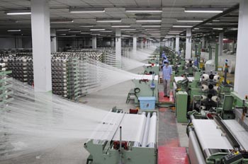 世界产能最大的工业丝、帘子布生产基地