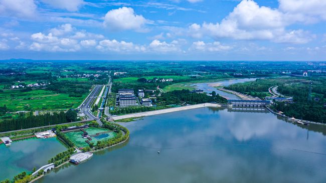 瞰中原丨龙山湖国家湿地公园美景如画